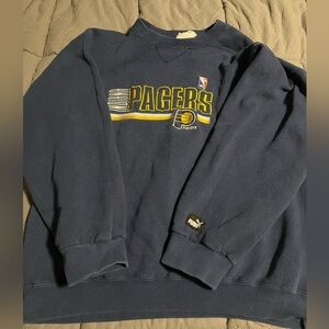 Vintage PUMA Men's Blue Pacers Crewneck Sweater